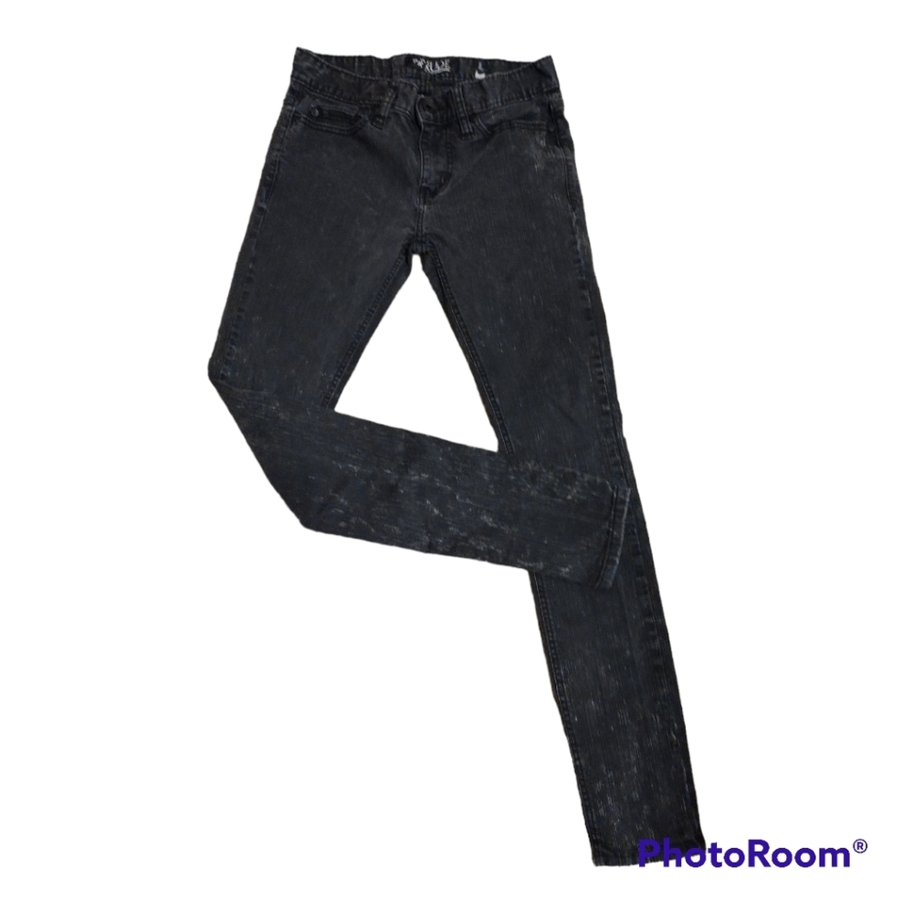 Rude Super Skinny Dark Acid-Washed Jeans
